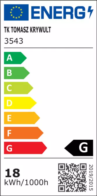 Lámpa 3543 LED 18W 4000K LP1,3