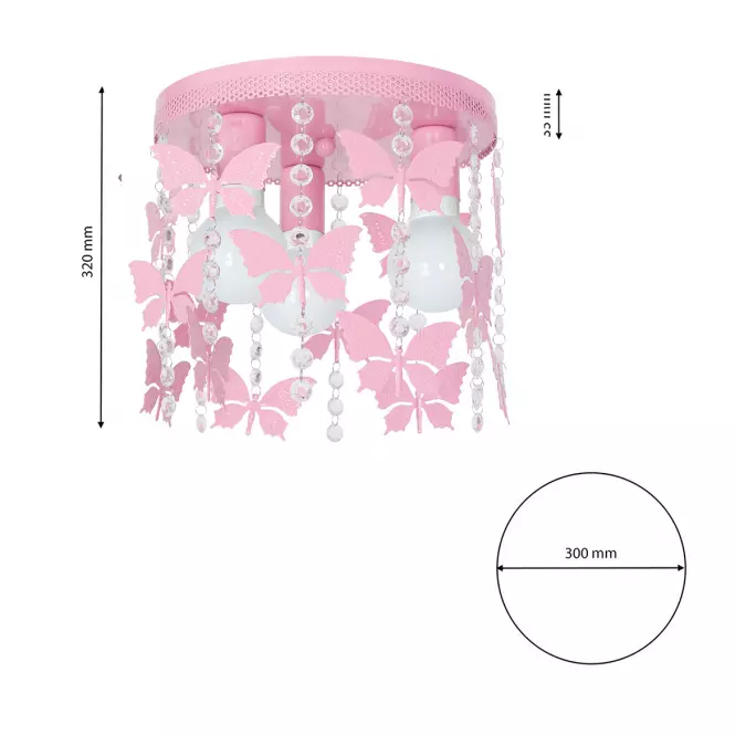 Lámpa Angelica Pink MLP 1165 LW3,4