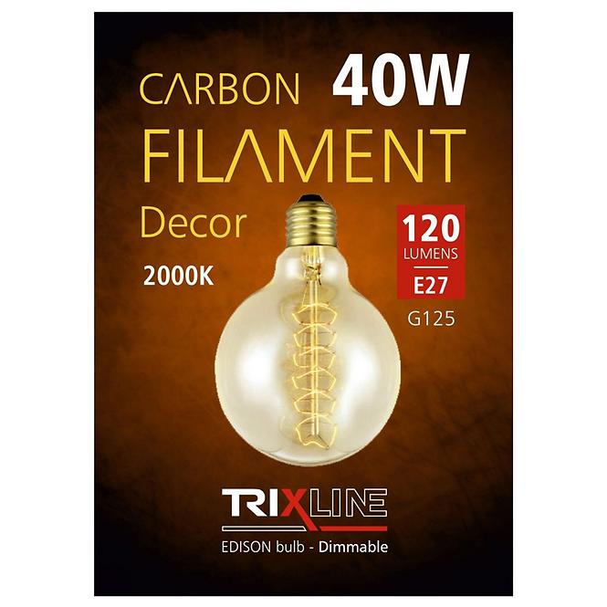 Izzó Carbon Decor G125-S28 E14 40W TRIXLINE