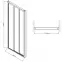 Zuhanyajtó 80 HX152 BLACK,4