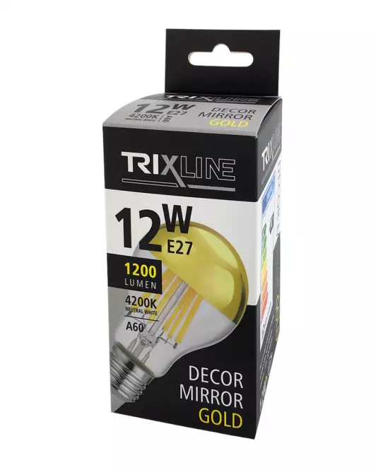 Izzó FL LED A60 12W E27 4200K Half Amber,4