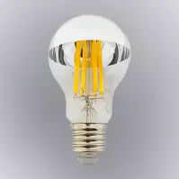 Izzó FL LED A60 12W E27 4200K Half Silver