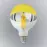 Izzó FL LED G125 12W E27 4200K Half Amber
