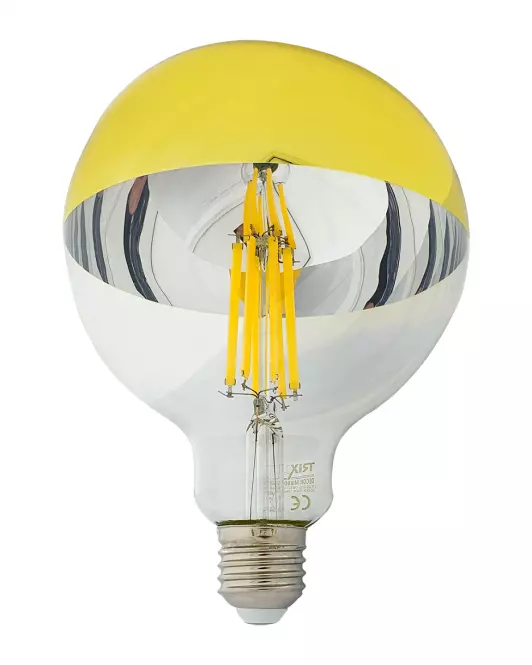 Izzó FL LED G125 12W E27 4200K Half Amber,2