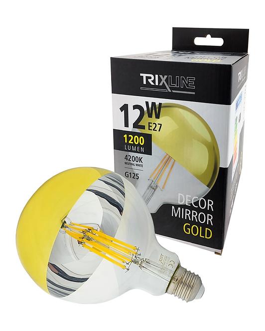 Izzó FL LED G125 12W E27 4200K Half Amber