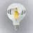 Izzó FL LED G125 12W E27 4200K Half Silver