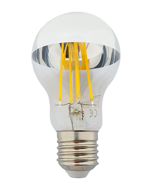 Izzó FL LED A60 8W E27 4200K Half Silver