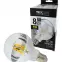 Izzó FL LED G95 8W E27 4200K Half Silver,3