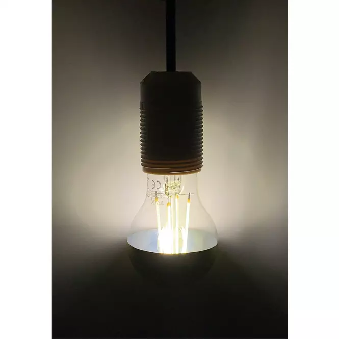 Izzó FL LED G95 8W E27 4200K Half Silver,6
