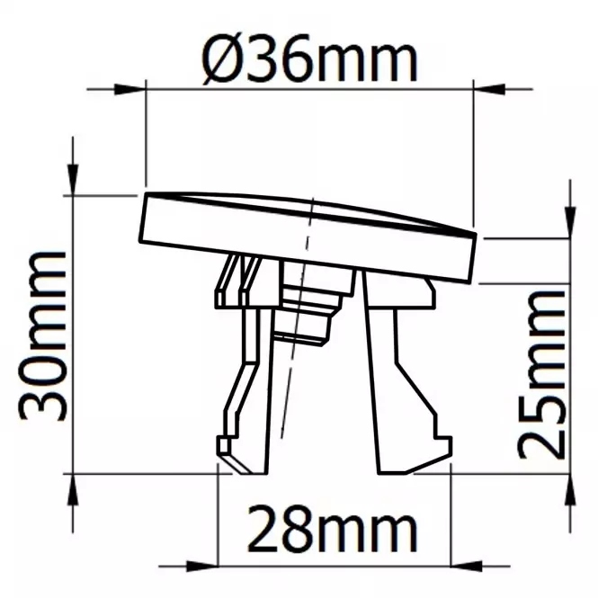 Mosdóhoz rozetta telt T3030