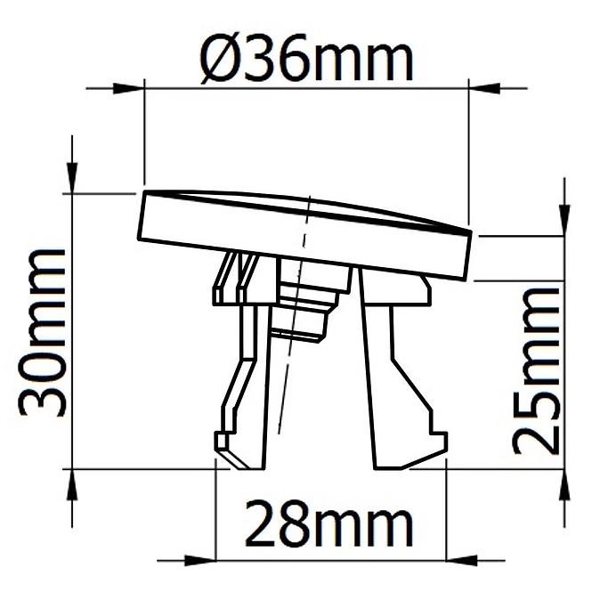 Mosdóhoz rozetta telt T3030