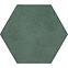 Csempe Burano Green Hex 11/12,5