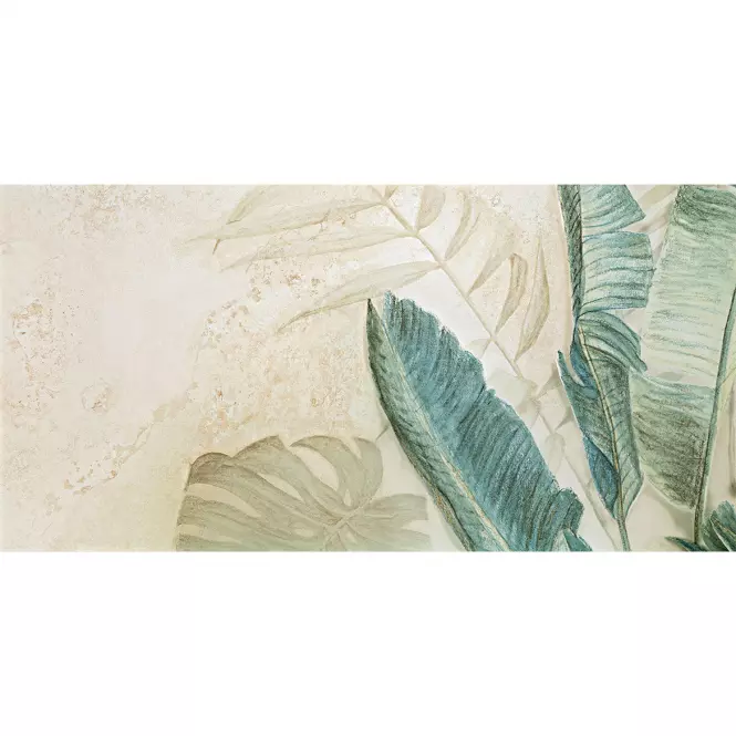 Csempe Dekor 3 Alabaster Shine Leaves A 59,8/119,8