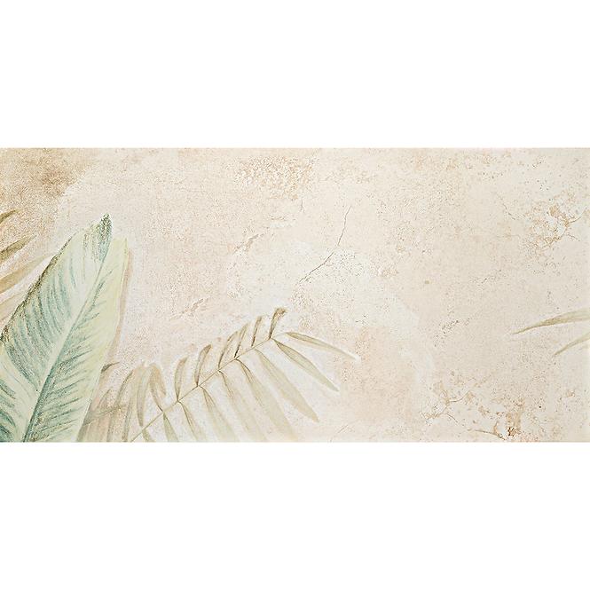 Csempe Dekor 4 Alabaster Shine Leaves B 59,8/119,8