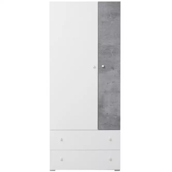 Sarokszekrény Sigma Si1 fehér Lux/Konkrét,7