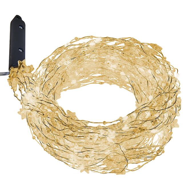 Karácsonyi fények LED 20l druciki sniezynki + gwiazdki na baterie