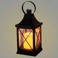 Lámpa LED 1L fekete gyertya 15/18/YZE