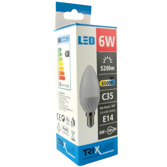 Izzó TR LED C35 6W 6500K 520LM E14