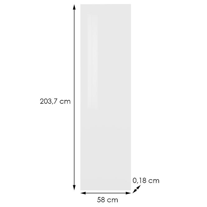 Alsó oldalsó panel Campari 203.7/58 fehér fényű