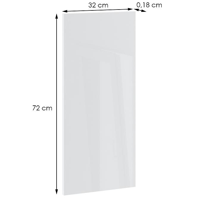 Felső oldalsó panel Campari 72/32 fehér fényű