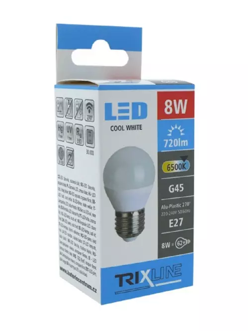 Izzó TR LED G45 8W 6500K 704 m E27,2
