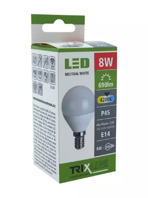Izzó TR LED P45 8W 4200K 688lm E14,2