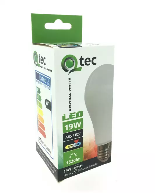 Izzó QTEC 19W LED E27 4200K A65