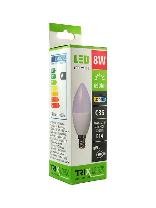 Izzó TR LED C35 8W 4200K 688lm E14