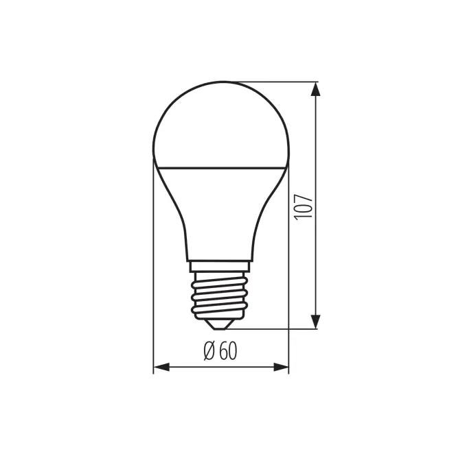 Izzó XLED A60 E27 8W NW M 29613,2