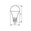 Izzó XLED A60 E27 8W NW M 29613,2