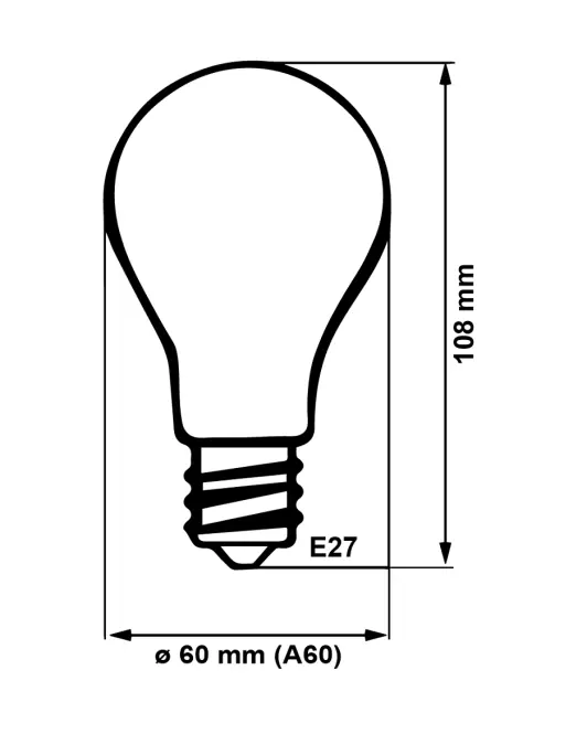 Izzó LED BC TR 10W E27 2700K,2