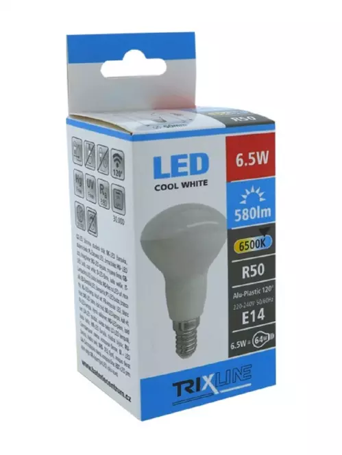 Izzó LED R50 6,5W E14 580lm 6500K