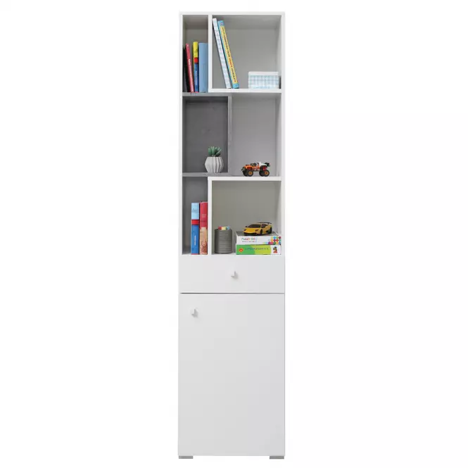 Regál Sigma Si8  fehér Lux/Konkrét