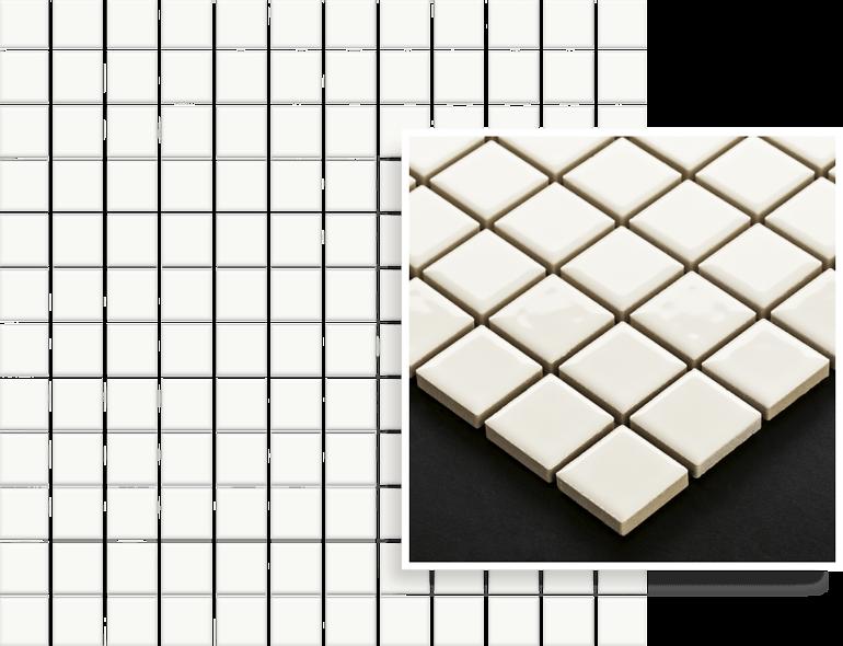 Csempe mozaika Altea Bianco (2,3/2,3) 29,8/29,8