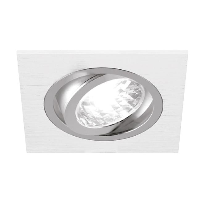 Mennyezeti beépíthető lámpa ALUM D WHITE/CHROME 03217