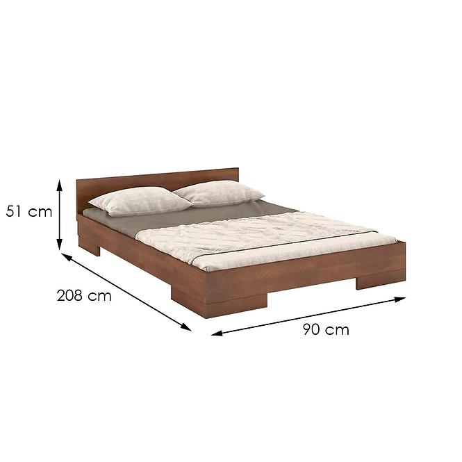 Ágy fábol  bükkfa Skandica Spectrum 90x200 dió