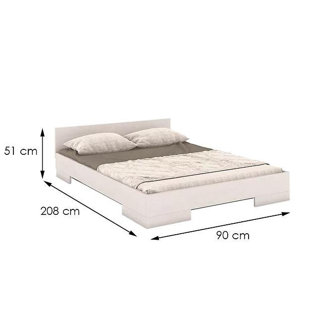 Ágy fábol  bükkfa Skandica Spectrum 90x200 fehér