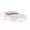 Ágy fábol  bükkfa Skandica Spectrum 90x200 fehér,3