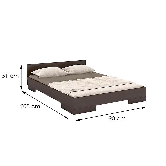 Ágy fábol  bükkfa Skandica Spectrum 90x200 Palisander