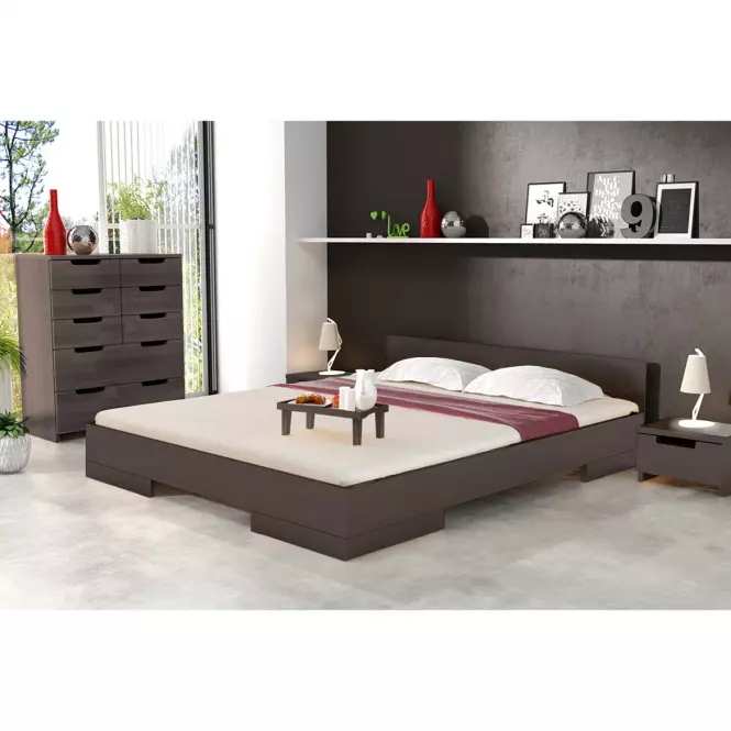Ágy fábol  bükkfa Skandica Spectrum 90x200 Palisander