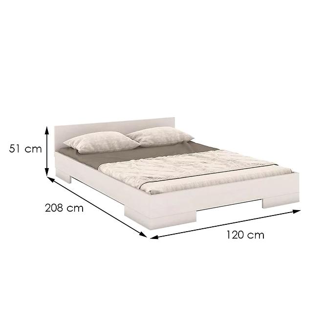 Ágy fábol  bükkfa Skandica Spectrum 120x200 fehér