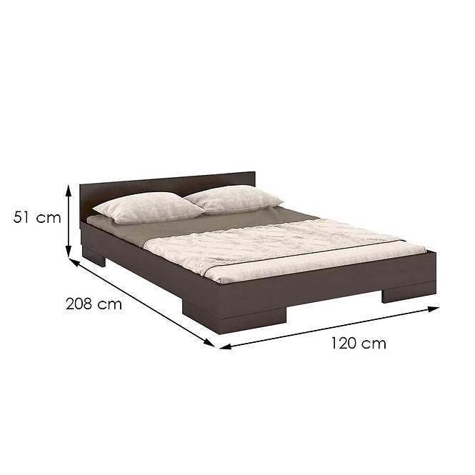 Ágy fábol  bükkfa Skandica Spectrum 120x200 Palisander