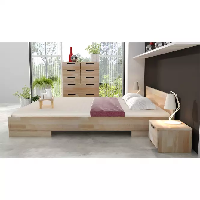 Ágy fábol  bükkfa Skandica Spectrum 140x200 természetes,6