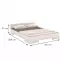 Ágy fábol  bükkfa Skandica Spectrum 160x200 fehér,3