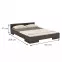 Ágy fábol  bükkfa Skandica Spectrum 160x200 Palisander,3