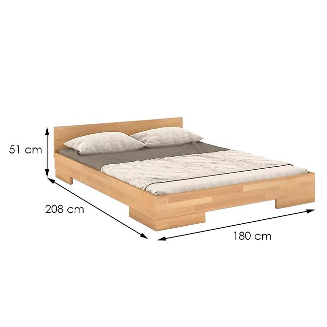 Ágy fábol  bükkfa Skandica Spectrum 180x200 természetes