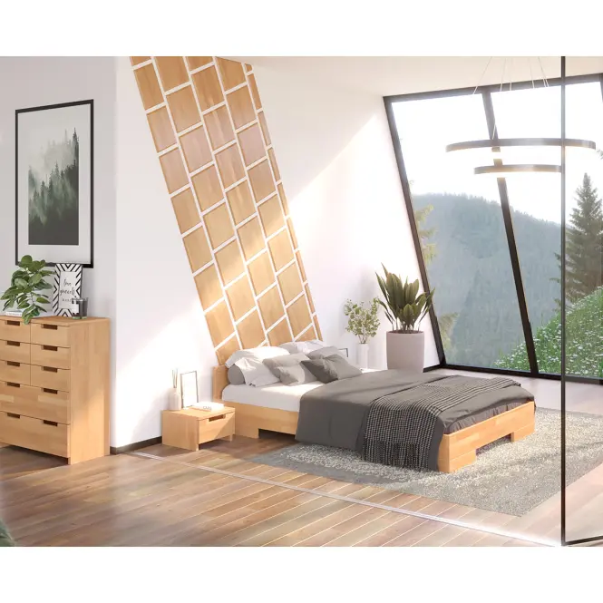 Ágy fábol  bükkfa Skandica Spectrum 180x200 természetes,9