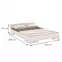 Ágy fábol  bükkfa Skandica Spectrum 180x200 fehér,3