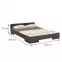 Ágy fábol  bükkfa Skandica Spectrum 180x200 Palisander,3