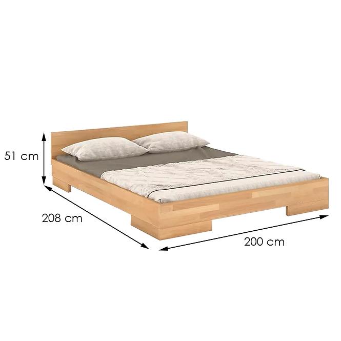 Ágy fábol  bükkfa Skandica Spectrum 200x200 természetes